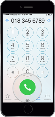 Wi-Fi Calling IOS Make & Receive Calls Wi-Fi Calling  ​Step 4 Image U Mobile